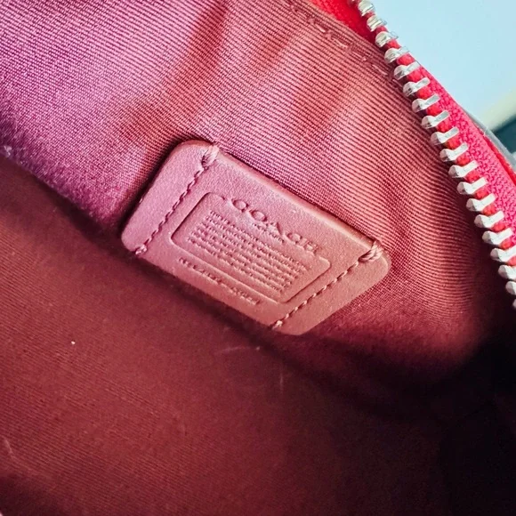 Coach Mini Barrel Bag in Red 🍒